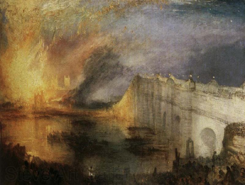 Joseph Mallord William Turner Burning of the Houses France oil painting art